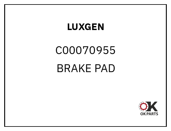 LUXGEN C00070955 BRAKE PAD