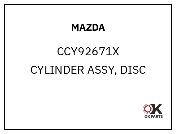 MAZDA CCY92671X CYLINDER ASSY, DISC
