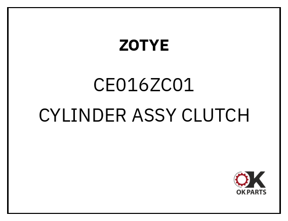 ZOTYE CE016ZC01 CYLINDER ASSY CLUTCH