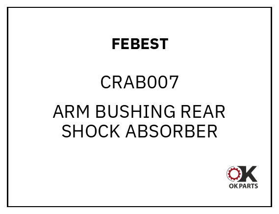 FEBEST CRAB007 ARM BUSHING REAR SHOCK ABSORBER