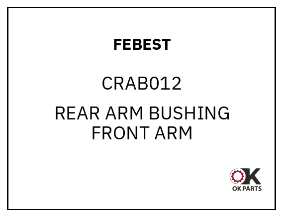 FEBEST CRAB012 REAR ARM BUSHING FRONT ARM