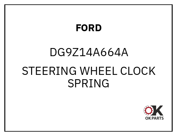 FORD DG9Z14A664A STEERING WHEEL CLOCK SPRING
