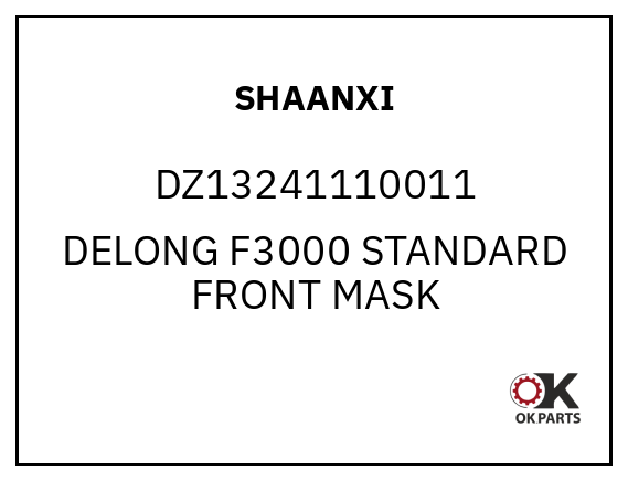 SHAANXI DZ13241110011 DELONG F3000 STANDARD FRONT MASK