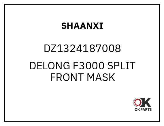 SHAANXI DZ1324187008 DELONG F3000 SPLIT FRONT MASK