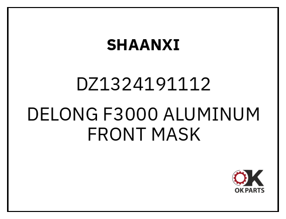 SHAANXI DZ1324191112 DELONG F3000 ALUMINUM FRONT MASK