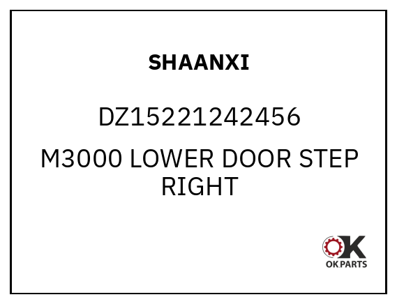 SHAANXI DZ15221242456 M3000 LOWER DOOR STEP RIGHT