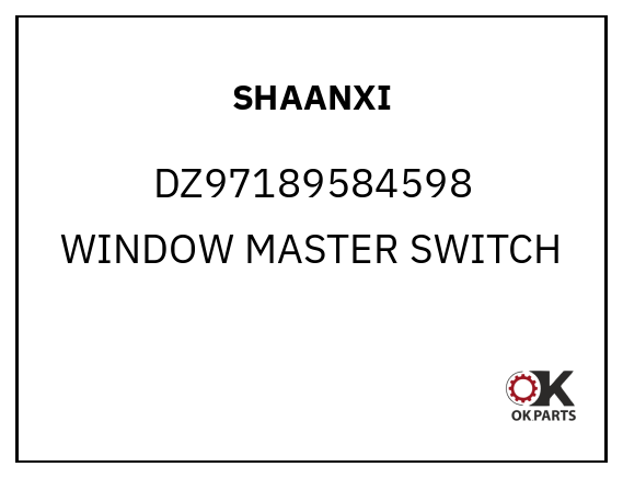 SHAANXI DZ97189584598 WINDOW MASTER SWITCH