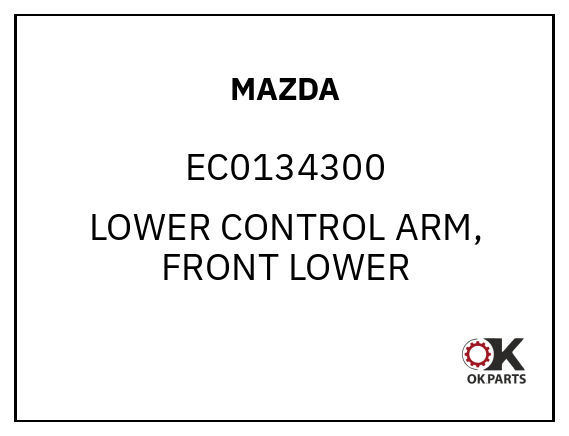 MAZDA EC0134300 LOWER CONTROL ARM, FRONT LOWER