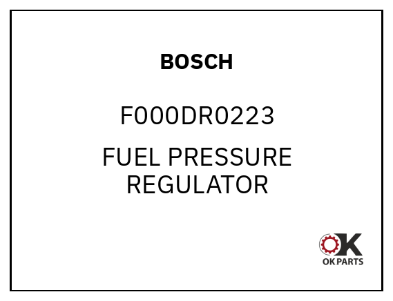 BOSCH F000DR0223 FUEL PRESSURE REGULATOR