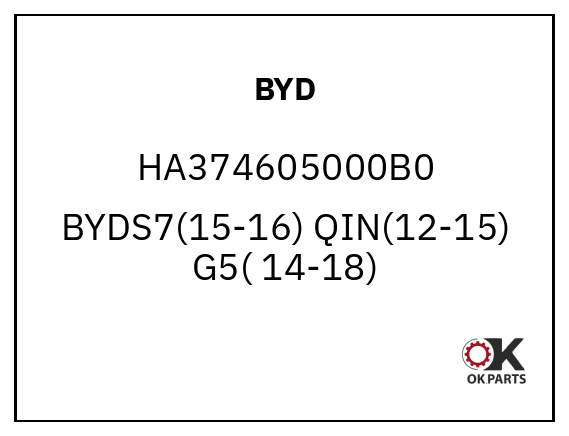 BYD HA374605000B0 BYDS7(15-16) QIN(12-15) G5( 14-18)