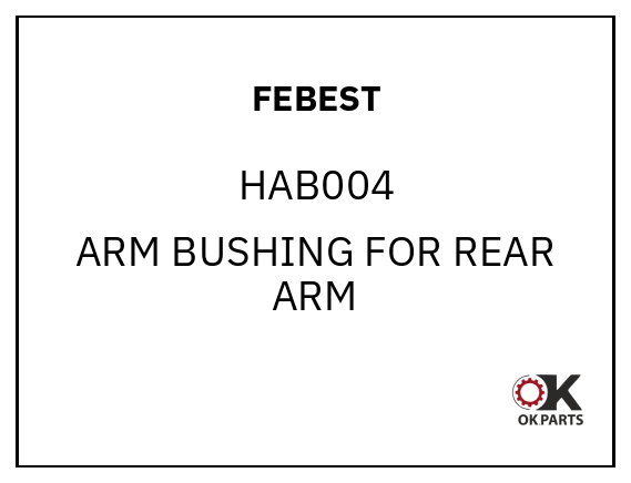 FEBEST HAB004 ARM BUSHING FOR REAR ARM