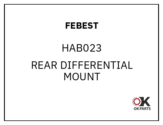 FEBEST HAB023 REAR DIFFERENTIAL MOUNT