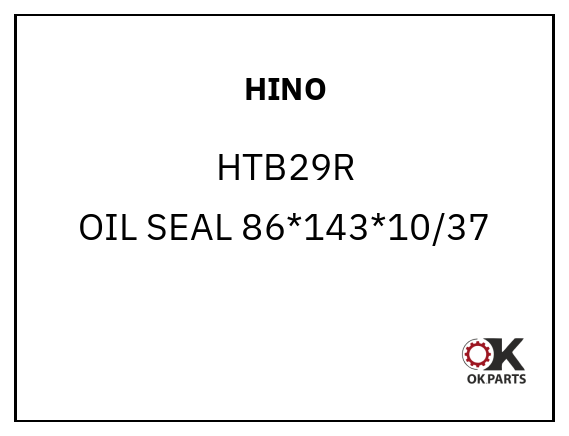 HINO HTB29R OIL SEAL 86*143*10/37