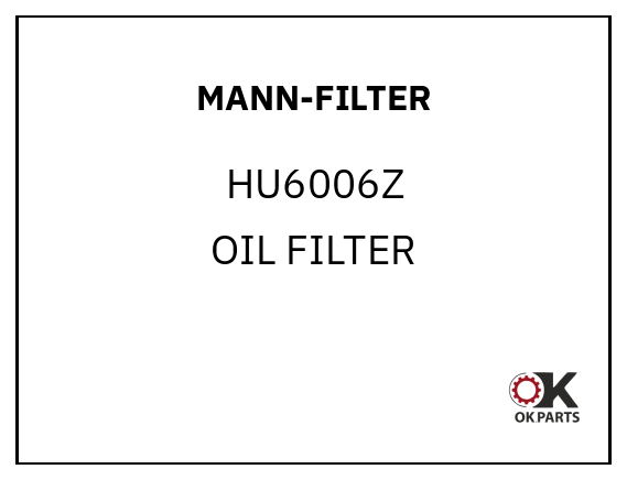 MANN-FILTER HU6006Z OIL FILTER