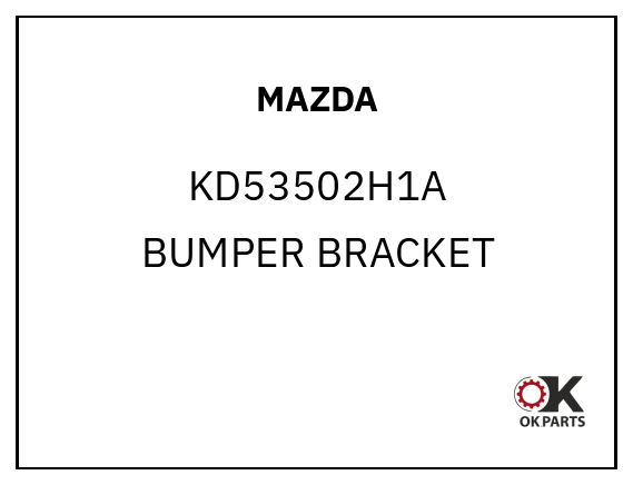 MAZDA KD53502H1A BUMPER BRACKET