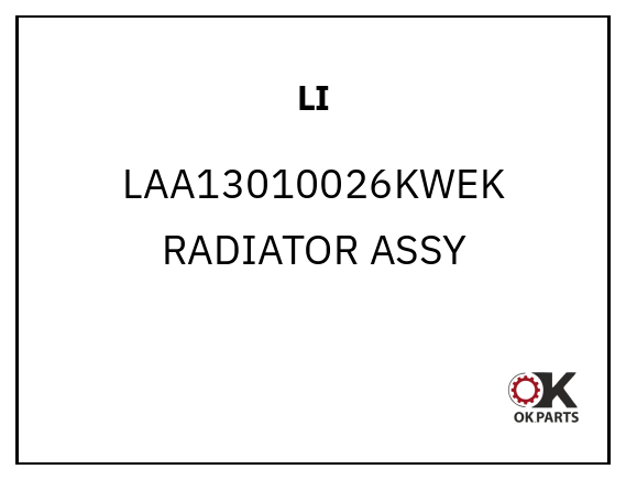 LI LAA13010026KWEK RADIATOR ASSY