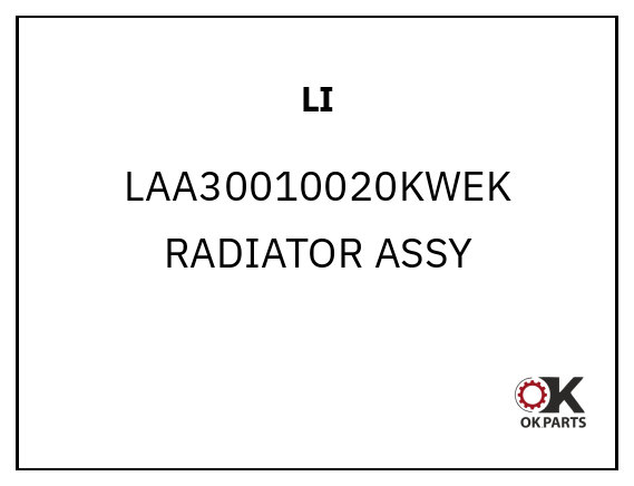 LI LAA30010020KWEK RADIATOR ASSY