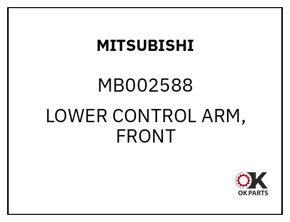 MITSUBISHI MB002588 LOWER CONTROL ARM, FRONT