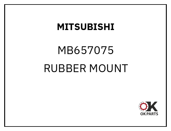 MITSUBISHI MB657075 RUBBER MOUNT