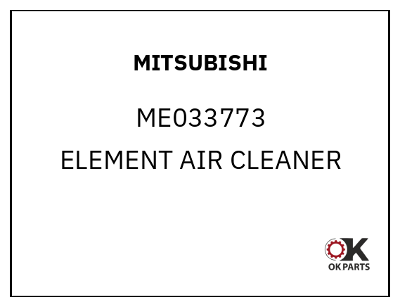 MITSUBISHI ME033773 ELEMENT AIR CLEANER
