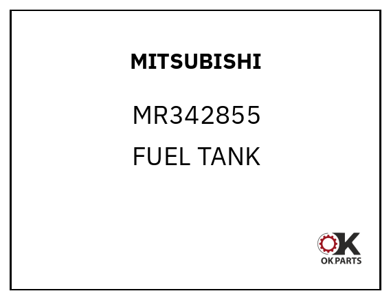 MITSUBISHI MR342855 FUEL TANK