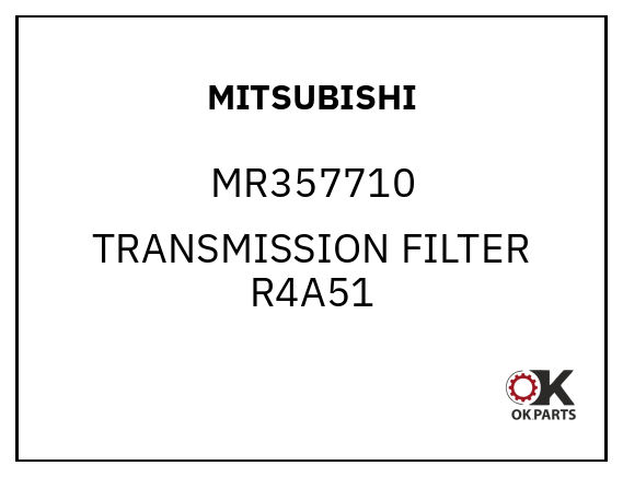 MITSUBISHI MR357710 TRANSMISSION FILTER R4A51