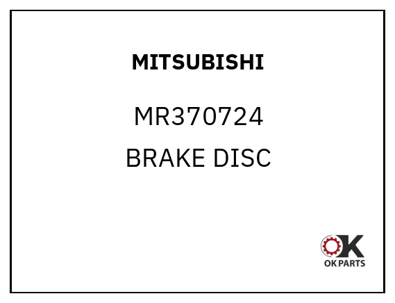 MITSUBISHI MR370724 BRAKE DISC