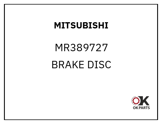 MITSUBISHI MR389727 BRAKE DISC