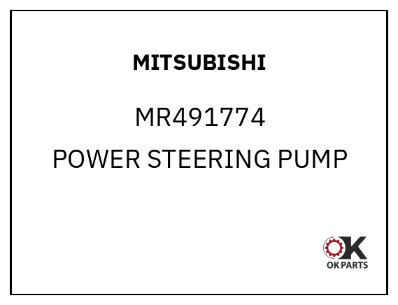 MITSUBISHI MR491774 POWER STEERING PUMP