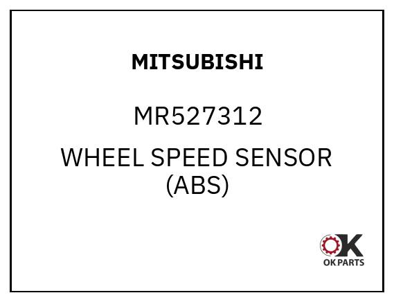 MITSUBISHI MR527312 WHEEL SPEED SENSOR (ABS)