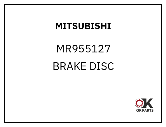 MITSUBISHI MR955127 BRAKE DISC