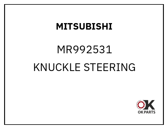 MITSUBISHI MR992531 KNUCKLE STEERING