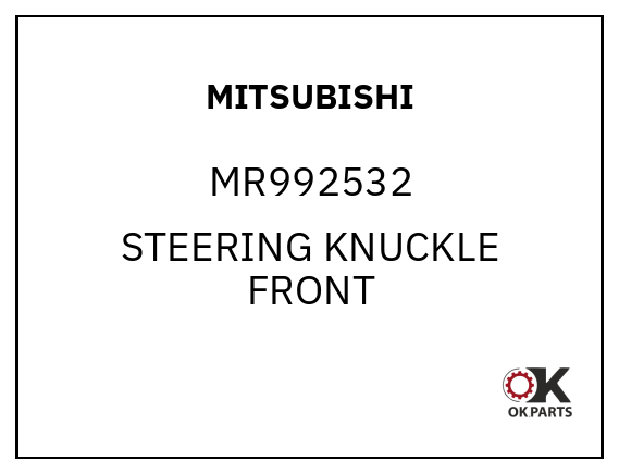MITSUBISHI MR992532 STEERING KNUCKLE FRONT