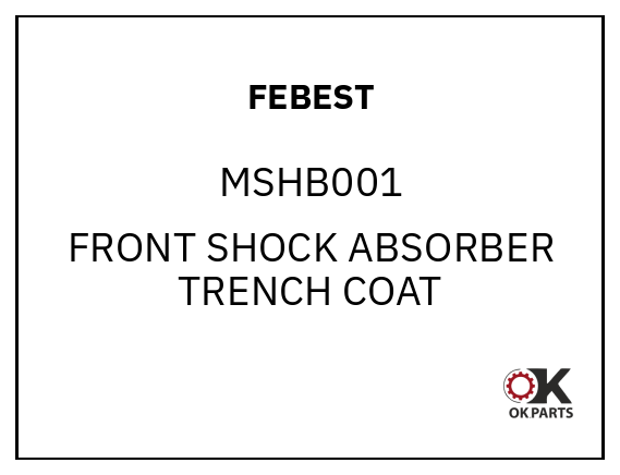 FEBEST MSHB001 FRONT SHOCK ABSORBER TRENCH COAT