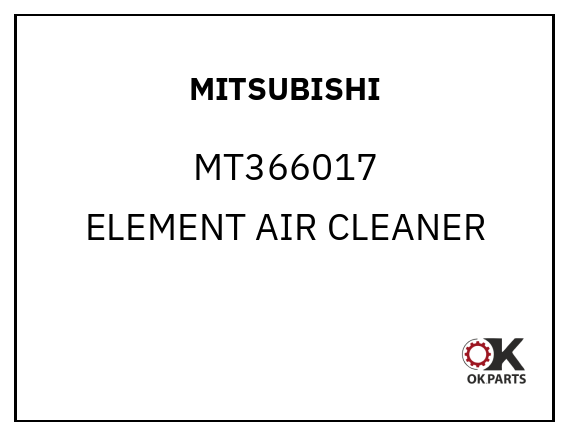 MITSUBISHI MT366017 ELEMENT AIR CLEANER