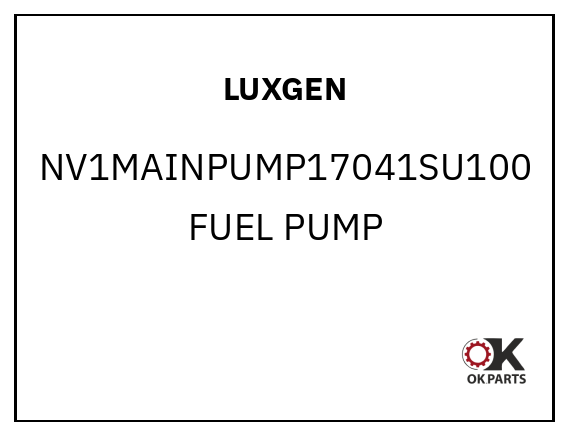 LUXGEN NV1MAINPUMP17041SU100 FUEL PUMP