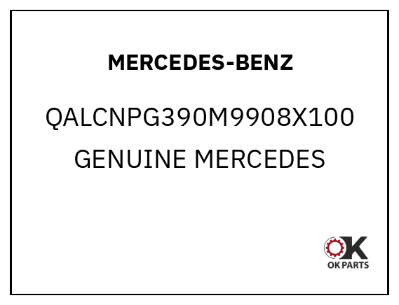 MERCEDES-BENZ QALCNPG390M9908X100 GENUINE MERCEDES