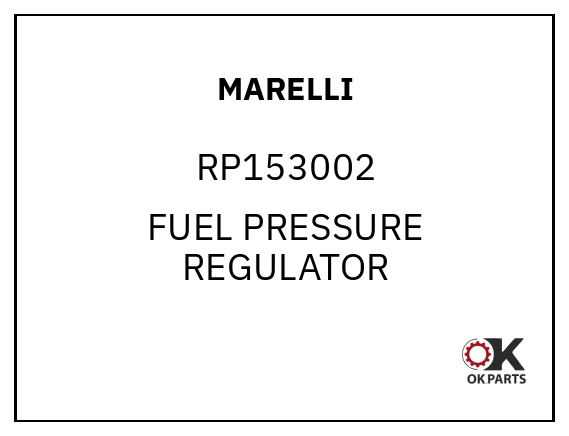 MARELLI RP153002 FUEL PRESSURE REGULATOR