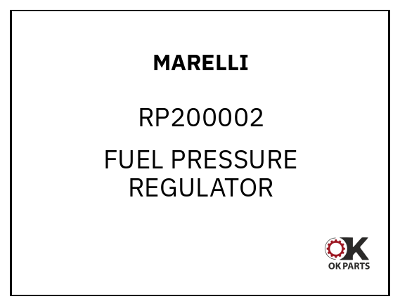 MARELLI RP200002 FUEL PRESSURE REGULATOR