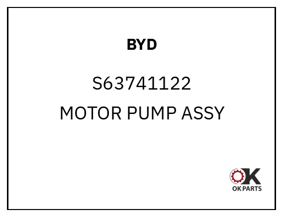 BYD S63741122 MOTOR PUMP ASSY