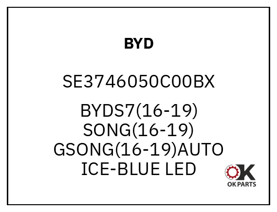 BYD SE3746050C00BX BYDS7(16-19) SONG(16-19) GSONG(16-19)AUTO ICE-BLUE LED
