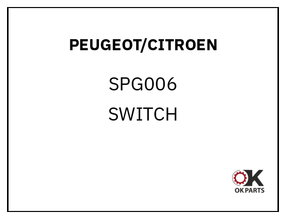 PEUGEOT/CITROEN SPG006 SWITCH