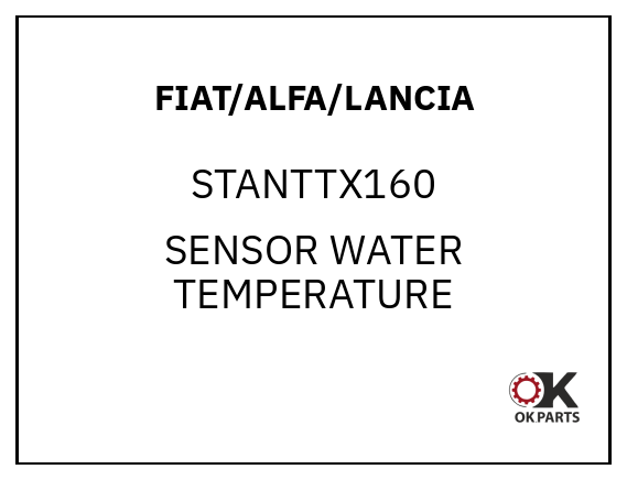 FIAT/ALFA/LANCIA STANTTX160 SENSOR WATER TEMPERATURE