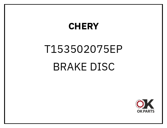 CHERY T153502075EP BRAKE DISC