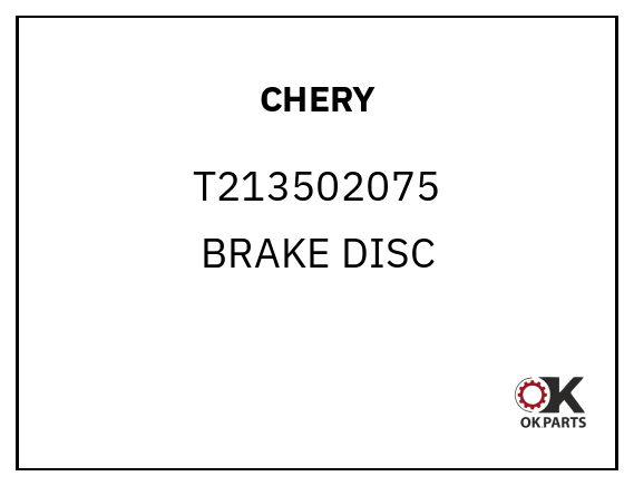 CHERY T213502075 BRAKE DISC