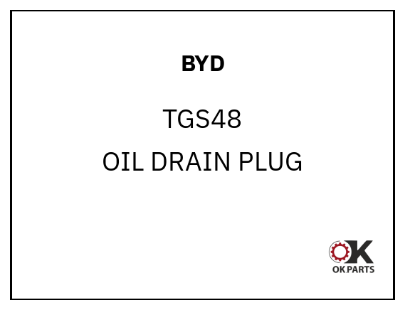 BYD TGS48 OIL DRAIN PLUG