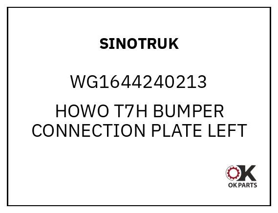 SINOTRUK WG1644240213 HOWO T7H BUMPER CONNECTION PLATE LEFT
