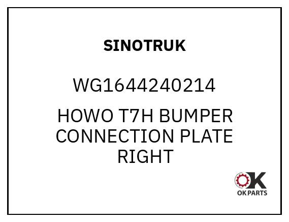SINOTRUK WG1644240214 HOWO T7H BUMPER CONNECTION PLATE RIGHT