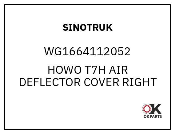 SINOTRUK WG1664112052 HOWO T7H AIR DEFLECTOR COVER RIGHT