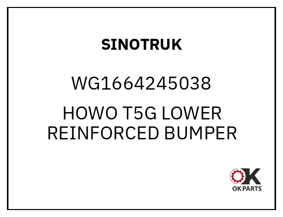SINOTRUK WG1664245038 HOWO T5G LOWER REINFORCED BUMPER